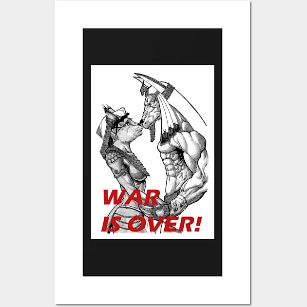 WAR IS OVER! Wall Art by Sandvnga